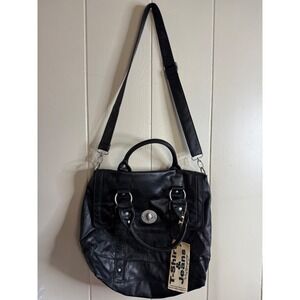 T-Shirt & Jeans Crossbody Bag Purse Women's Faux Leather Satchel‎